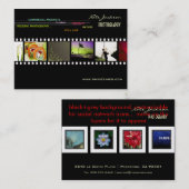 ミニポートフォリオの名刺の写真テンプレート 名刺 (正面/裏面)