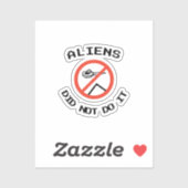 ミニマおもしろいリストのエイリアンは行わなかった シール (シート)