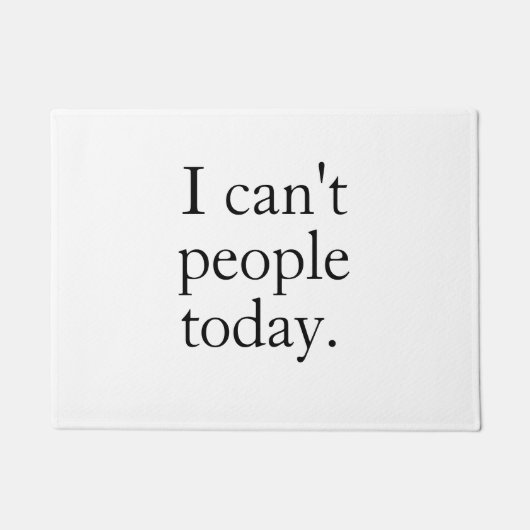 ミニマおもしろいリスト引用文 | 今日は人が来ない ドアマット (正面)