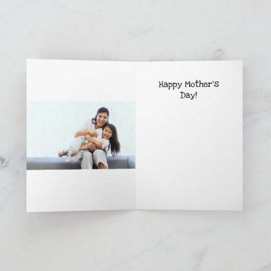 ミニマおもしろいリスト母の日ことわざレトロ親 カード (内部)