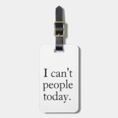 ミニマおもしろいリスト | 今日は人が来ない ラゲッジタグ (正面縦)