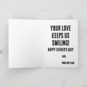 ミニマおもしろいルモダンパパジョーク父の日カード カード (内部)