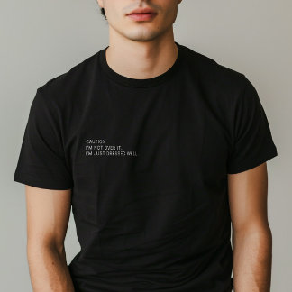 ミニマおもしろい引用文「私は終わっていない」男 Tシャツ