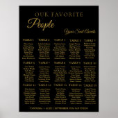 ミニマお気に入りのリストの結婚人の座席表 ポスター (正面)