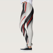 「ミニマお洒落リストのコミュニケーションロゴ – Black, Whit レギンス (左)