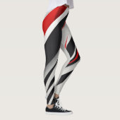 「ミニマお洒落リストのコミュニケーションロゴ – Black, Whit レギンス (右)