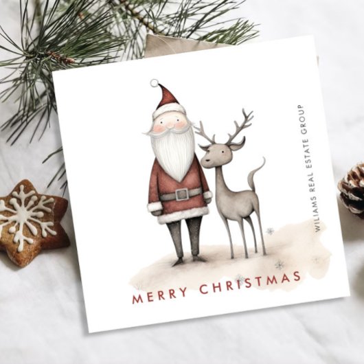 ミニマお洒落リストのサンタクロースのクリスマス会社 シーズンカード