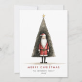 ミニマお洒落リストのサンタクロース シーズンカード (正面)