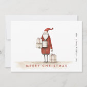 ミニマお洒落リストのサンタクロース シーズンカード (正面)