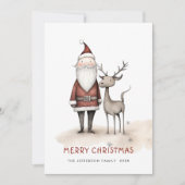 ミニマお洒落リストのサンタクロース シーズンカード (正面)