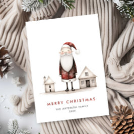 ミニマお洒落リストのサンタクロース シーズンカード