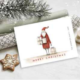 ミニマお洒落リストのサンタクロース シーズンカード