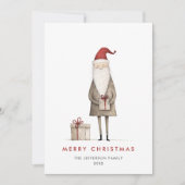 ミニマお洒落リストのサンタクロース シーズンカード (正面)