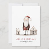 ミニマお洒落リストのサンタクロース シーズンカード (正面)