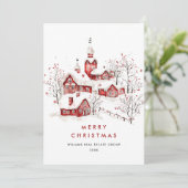 ミニマお洒落リスト国のクリスマス企業の シーズンカード (スタンド正面)