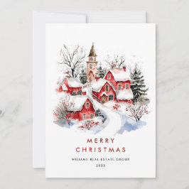 ミニマお洒落リスト国のクリスマス企業の シーズンカード