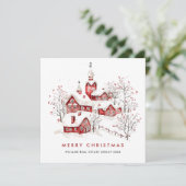 ミニマお洒落リスト国のクリスマス企業の シーズンカード (スタンド正面)