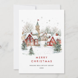 ミニマお洒落リスト国のクリスマス企業の シーズンカード