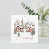 ミニマお洒落リスト国のクリスマス企業の シーズンカード (スタンド正面)