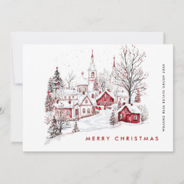 ミニマお洒落リスト国のクリスマス企業の シーズンカード