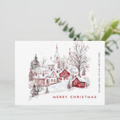 ミニマお洒落リスト国のクリスマス企業の シーズンカード (スタンド正面)