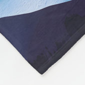 ミニマお洒落リスト金ゴールドマウンテンウォーター色 フリースブランケット (角)