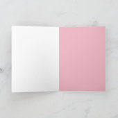 ミニマかわいらしモダンリストの抽象芸術キャッ感謝していト・カード サンキューカード (内部)