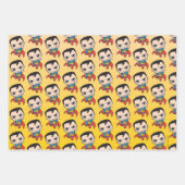 ミニマすごいン飛んでいる ラッピングペーパーシート (正面)