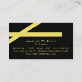 ミニマはっきりしたストライプリスト 名刺 (裏面)