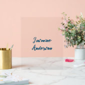 ミニマはっきりしたモダンリストの海ブルー アクリルサイン (ウェディング)