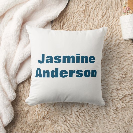 ミニマはっきりしたモダンリストの海ブルー クッション (ブランケット)