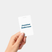 ミニマはっきりしたモダンリストの海ブルー バッジ (手持ち)