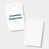 ミニマはっきりしたモダンリストの海ブルー バッジ (正面＆裏面)