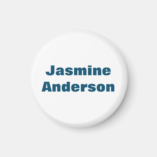 ミニマはっきりしたモダンリストの海ブルー マグネット (正面)