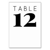 ミニマはっきりしたリストのビッグナンバーズ白黒結婚ズ テーブルナンバー (正面)