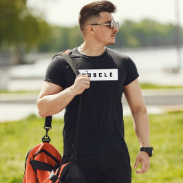 ミニマはっきりしたリストの筋肉Tシャツ Tシャツ