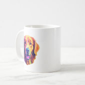 ミニマはっきりしたリストカラー楽し鮮やかいドポップ・アートのッグ コーヒーマグカップ (正面左)