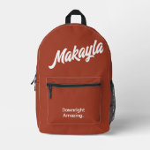 ミニマはっきりしたリストタイポグラフィ名 プリントバックパック