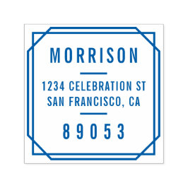 ミニマはっきりしたリストタイポグラフィ差出人住所 セルフインキングスタンプ