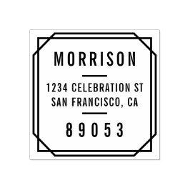 ミニマはっきりしたリストタイポグラフィ差出人住所 ラバースタンプ