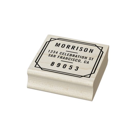 ミニマはっきりしたリストタイポグラフィ差出人住所 ラバースタンプ (スタンプ)