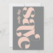 ミニマはっきりしたリストフォトヴィンテージコーラルグレー セーブザデート (正面)