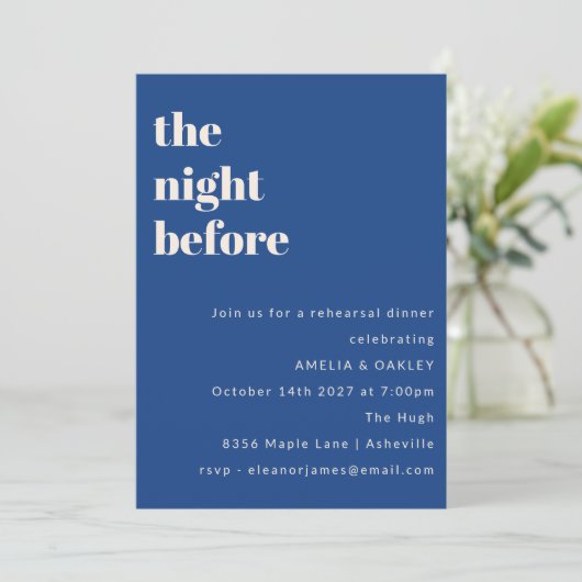 ミニマはっきりしたリストフランスのブルーリハーサルディナー 招待状 (スタンド正面)