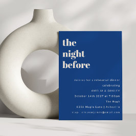 ミニマはっきりしたリストフランスのブルーリハーサルディナー 招待状