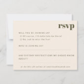 ミニマはっきりしたリストモス秋レトロカスタムウェディング 出欠カード (正面)