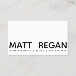 ミニマはっきりしたリストモダンプロフェッショナル 名刺