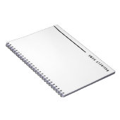 ミニマはっきりしたリストモダン会社タイポグラフィ事業 ノートブック (右側)