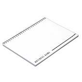 ミニマはっきりしたリストモダン会社タイポグラフィ事業 ノートブック (左側)