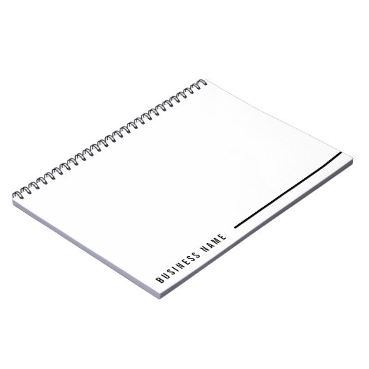 ミニマはっきりしたリストモダン会社タイポグラフィ事業 ノートブック (左側)