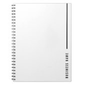 ミニマはっきりしたリストモダン会社タイポグラフィ事業 ノートブック (正面)